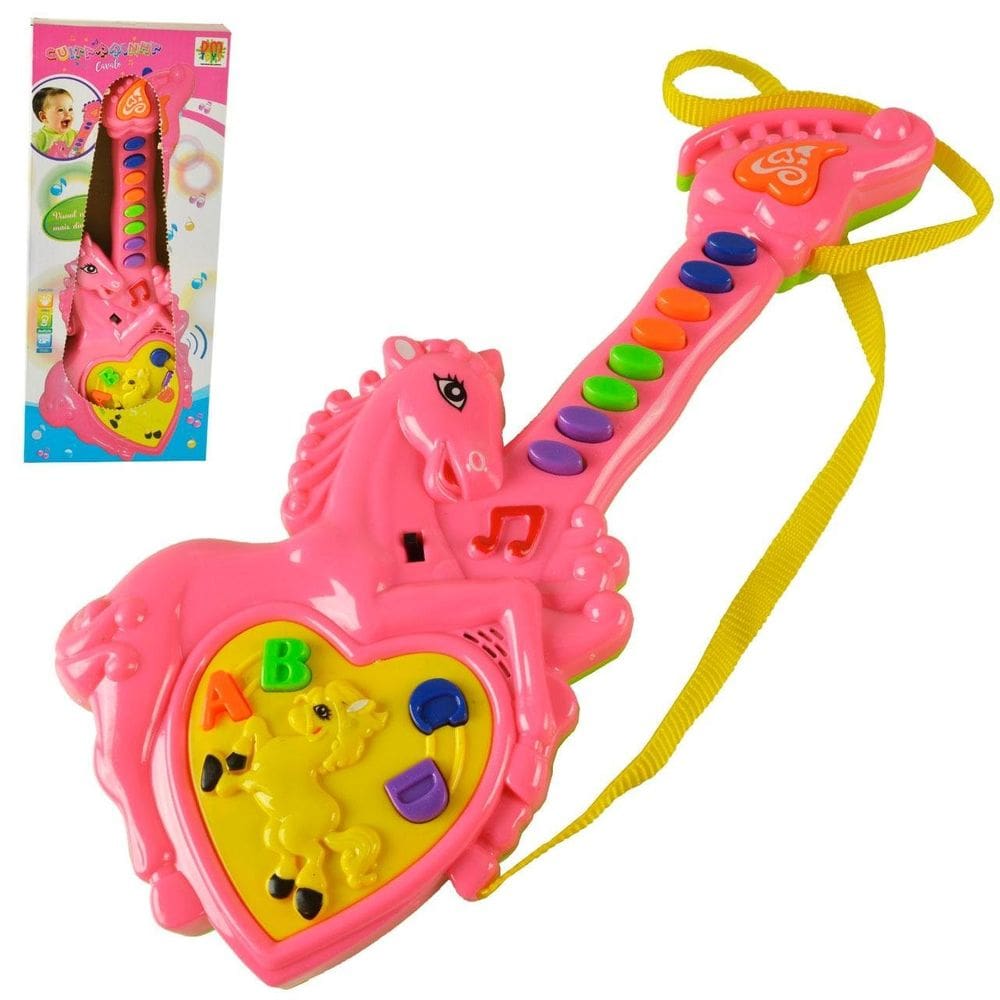 Guitarra Musical Infantil Cavalo Color - Tudo em Caixa