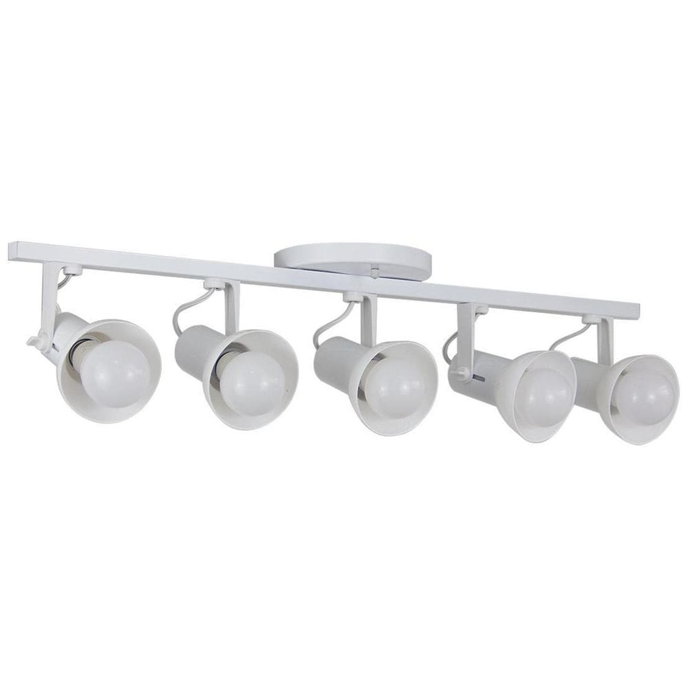 Spot Trilho 5 Sobrepor Direcionável E-27 Branco