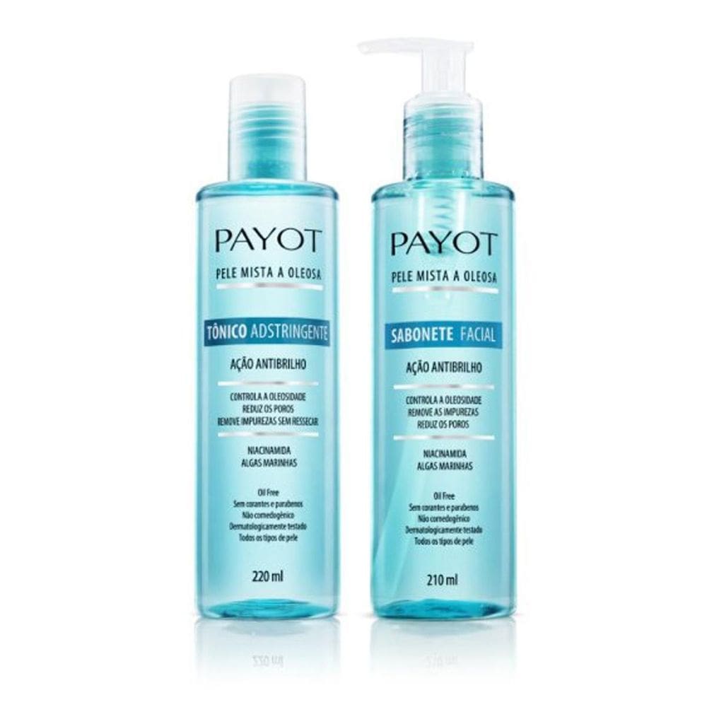 Kit Limpeza E Tonificação Pele Mistas E Oleosas Payot