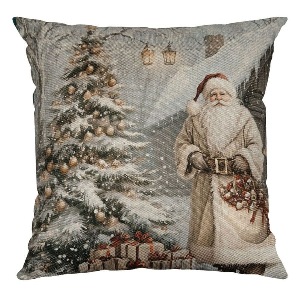 Almofada de Natal Papai Noel Dourado 581 43cm