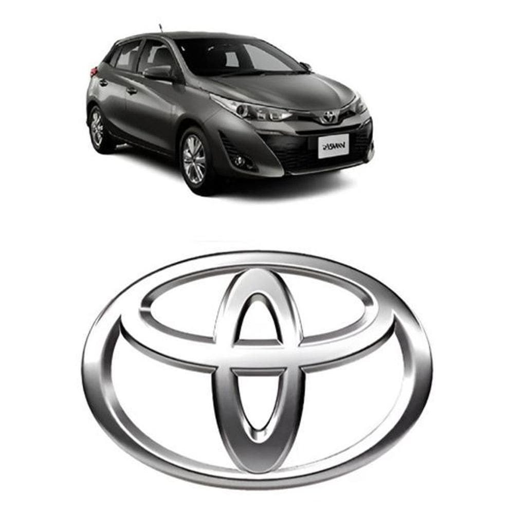 Emblema Grade Frente Toyota Yaris Hatch Sedan 2020