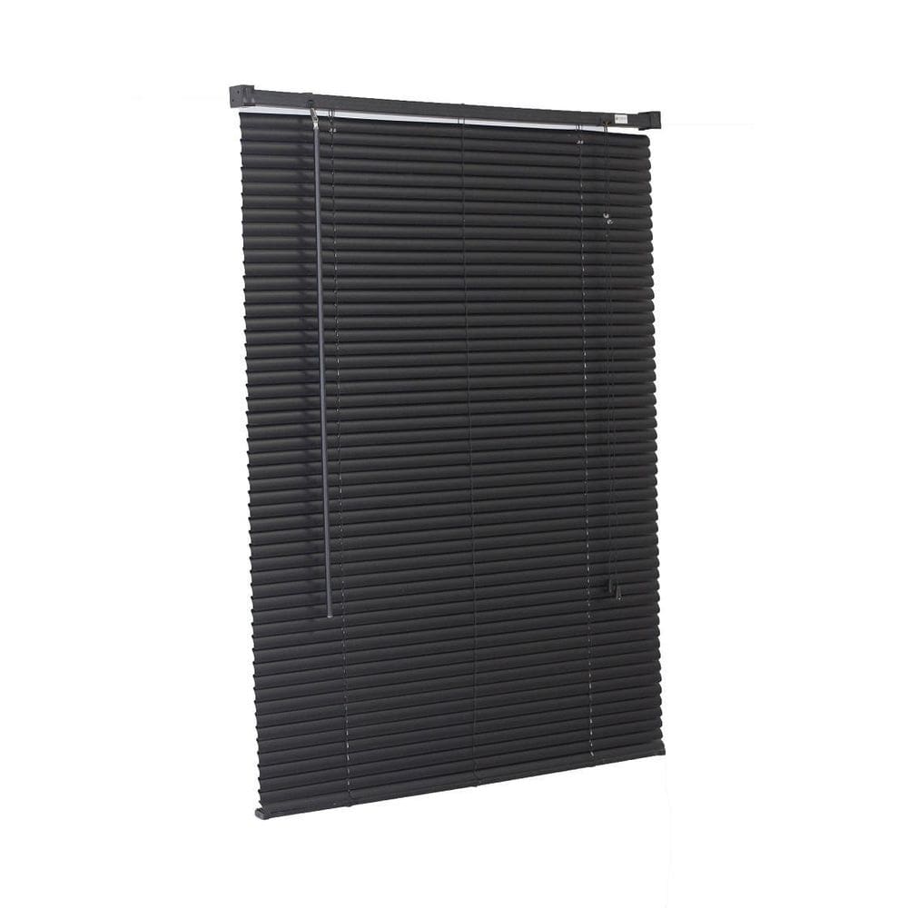 Persiana Horizontal Pvc Preta 60  L  X 80  A  Cm