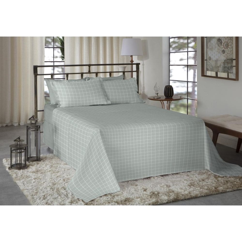 Jogo De Cama Casal 300 Fios Nova America - Guilherme 7576