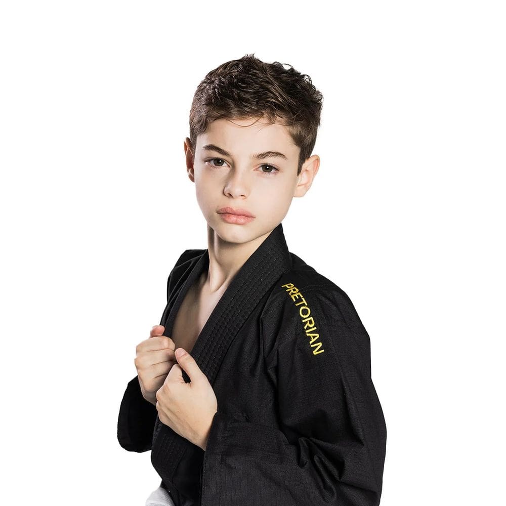 Kimono Trainning 250 New Fabric Infantil Trançadinho - Preto