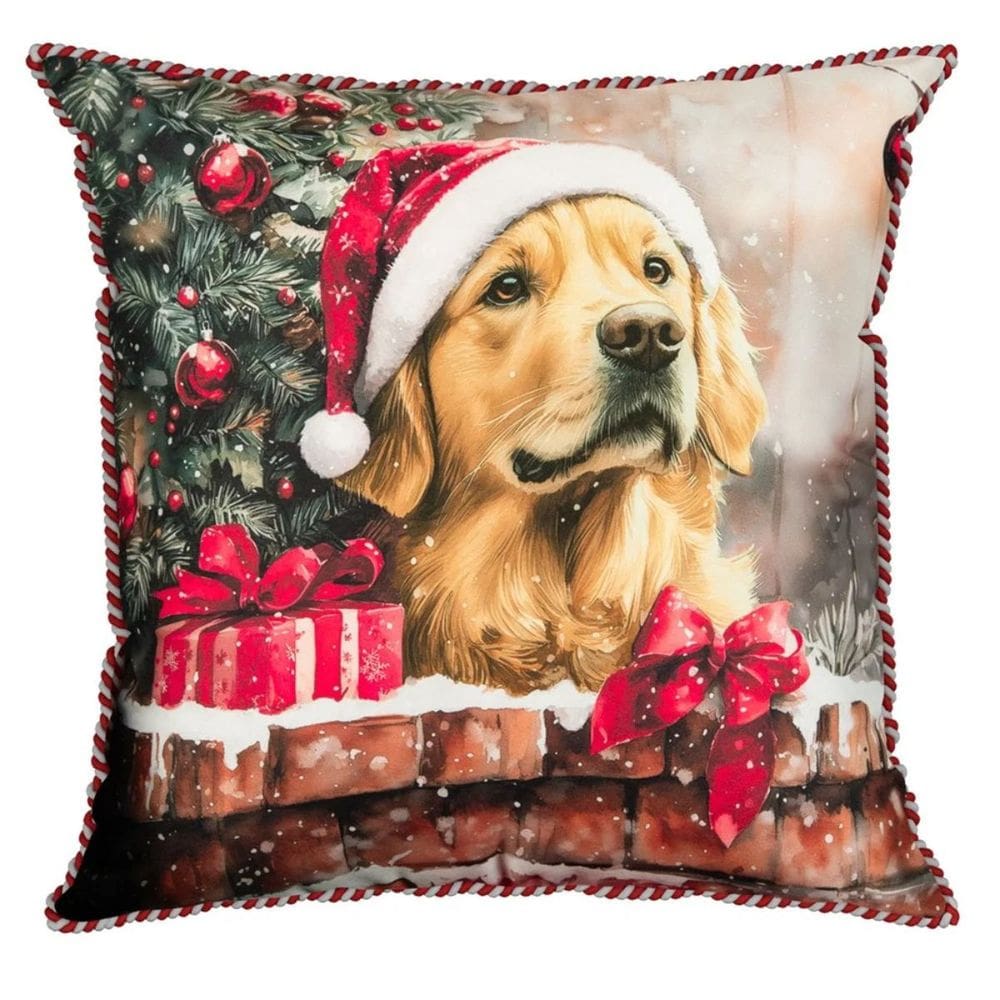Almofada de Natal Meu Pet Golden Retriever  562 43cm