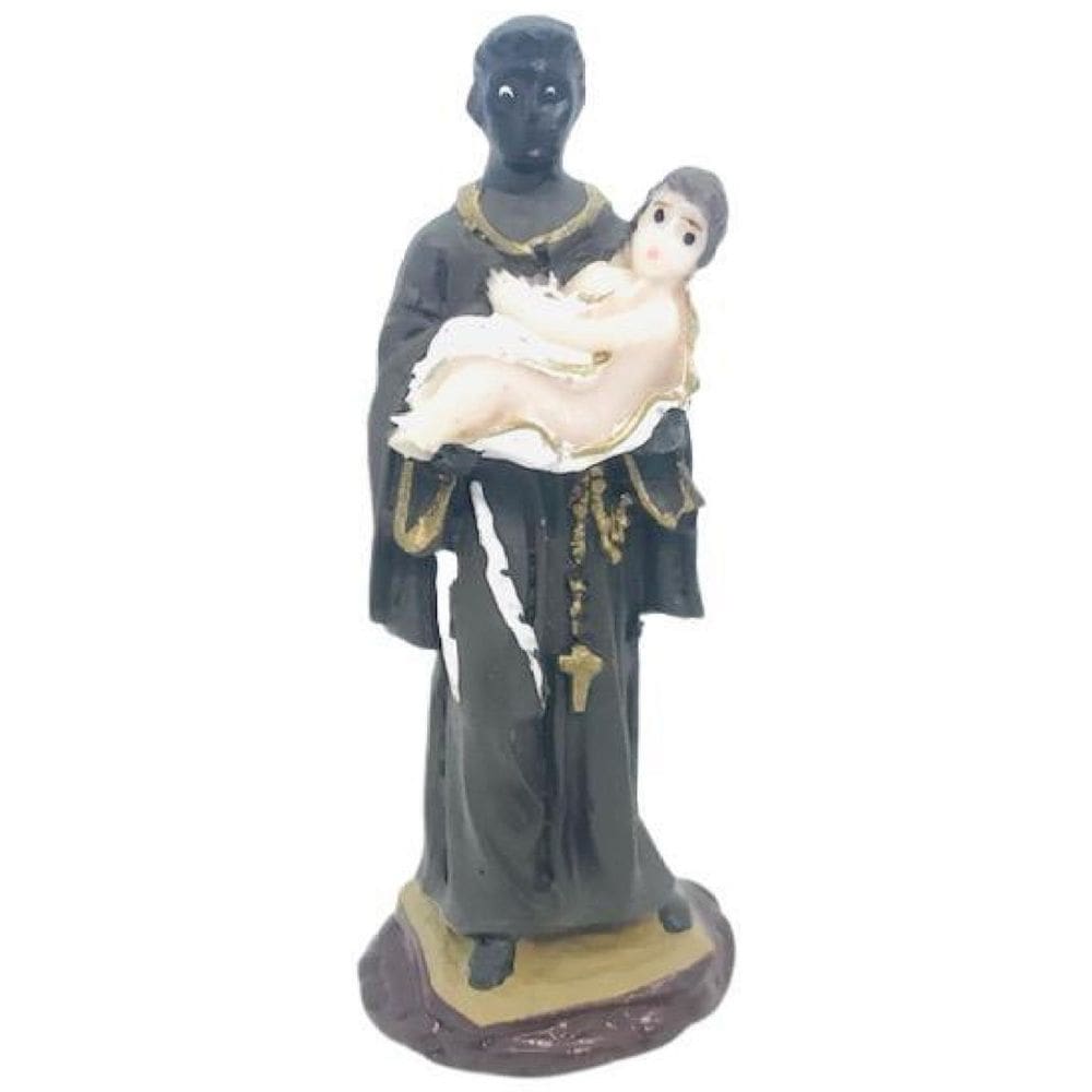 Imagem São Benedito Em Resina 7 Cm