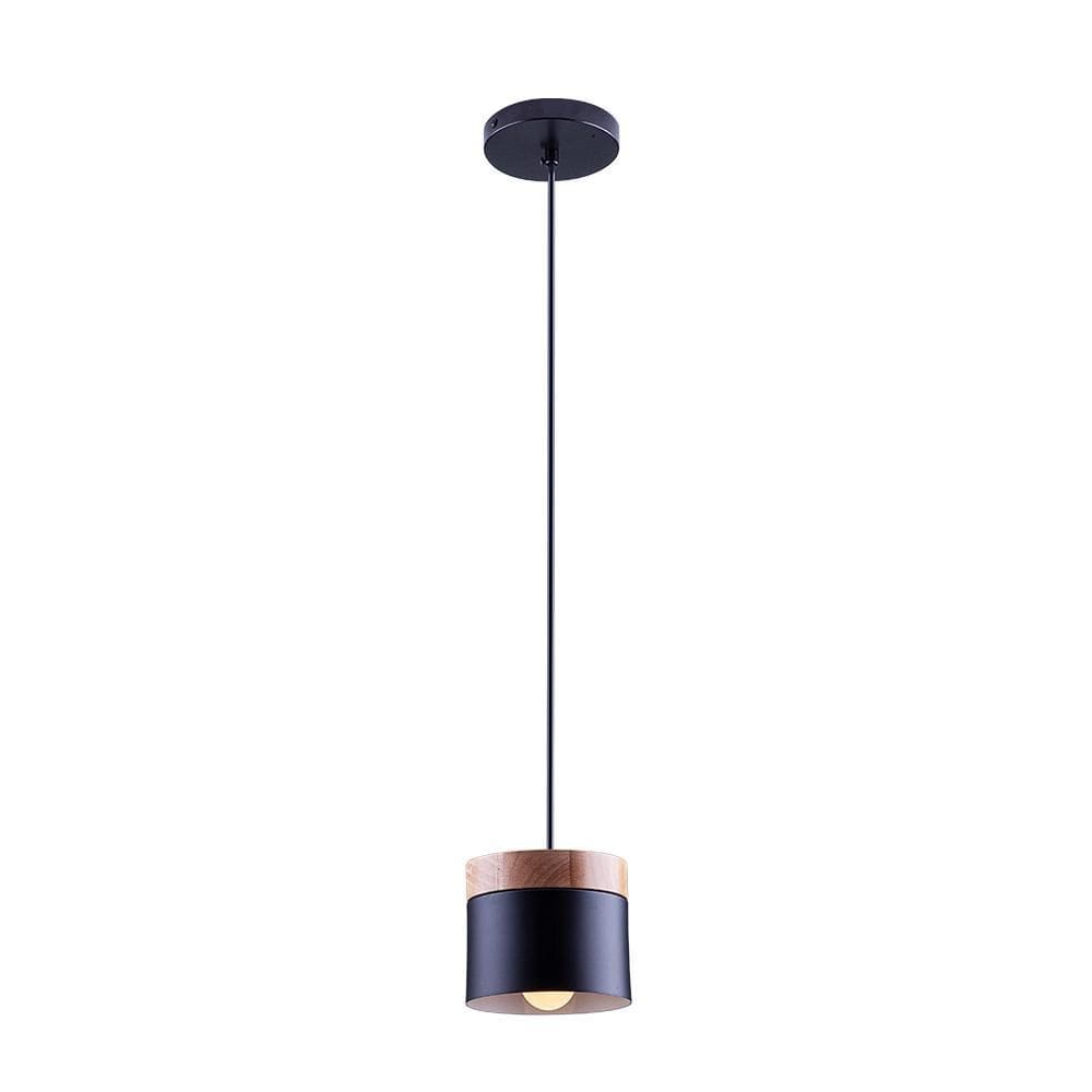 Luminária Pendente Lagos Detalhe Madeira Cozinha Bancada E27