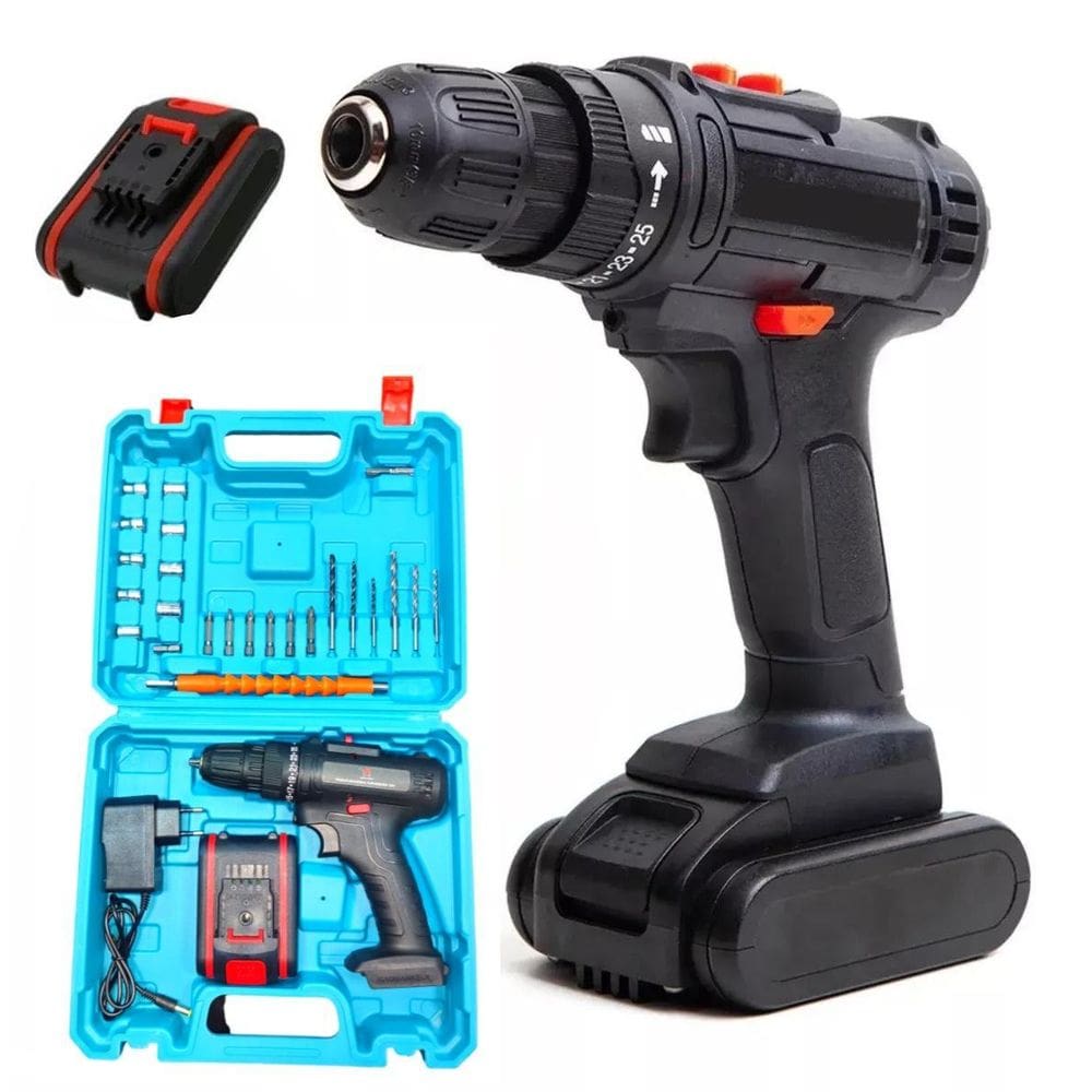 Furadeira Parafusadeira Sem Fio De 10Mm 12V Bivolt