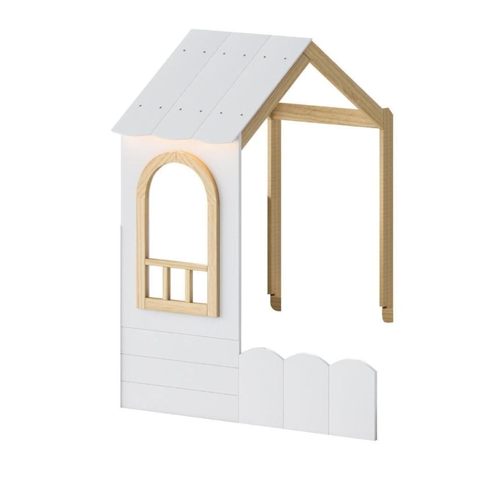 Telhado para Cama Reversível Solteiro New Garden Casatema Branco/Natural