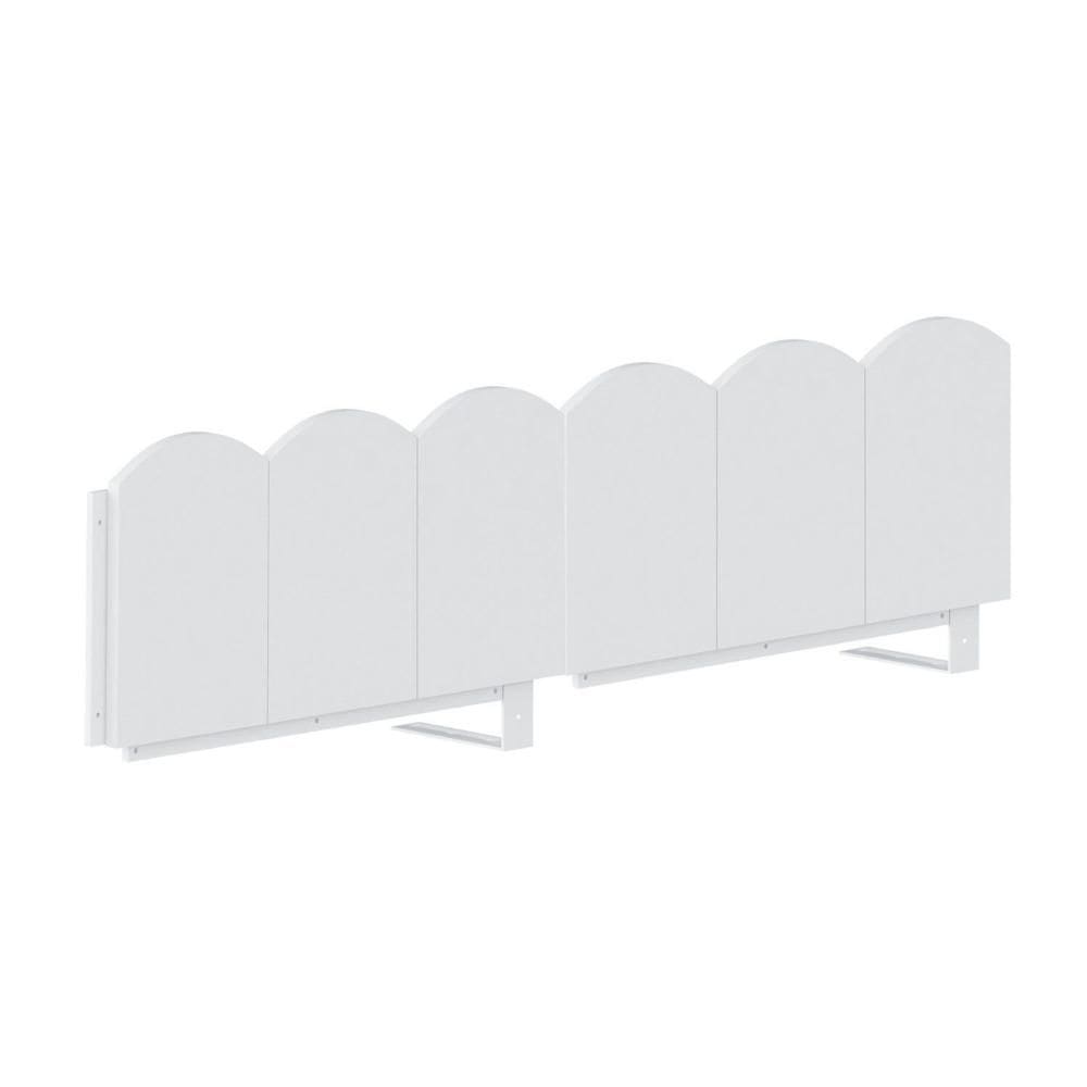 Cerquinha Dupla 120cm para Cama Reversível New Garden Casatema Branco