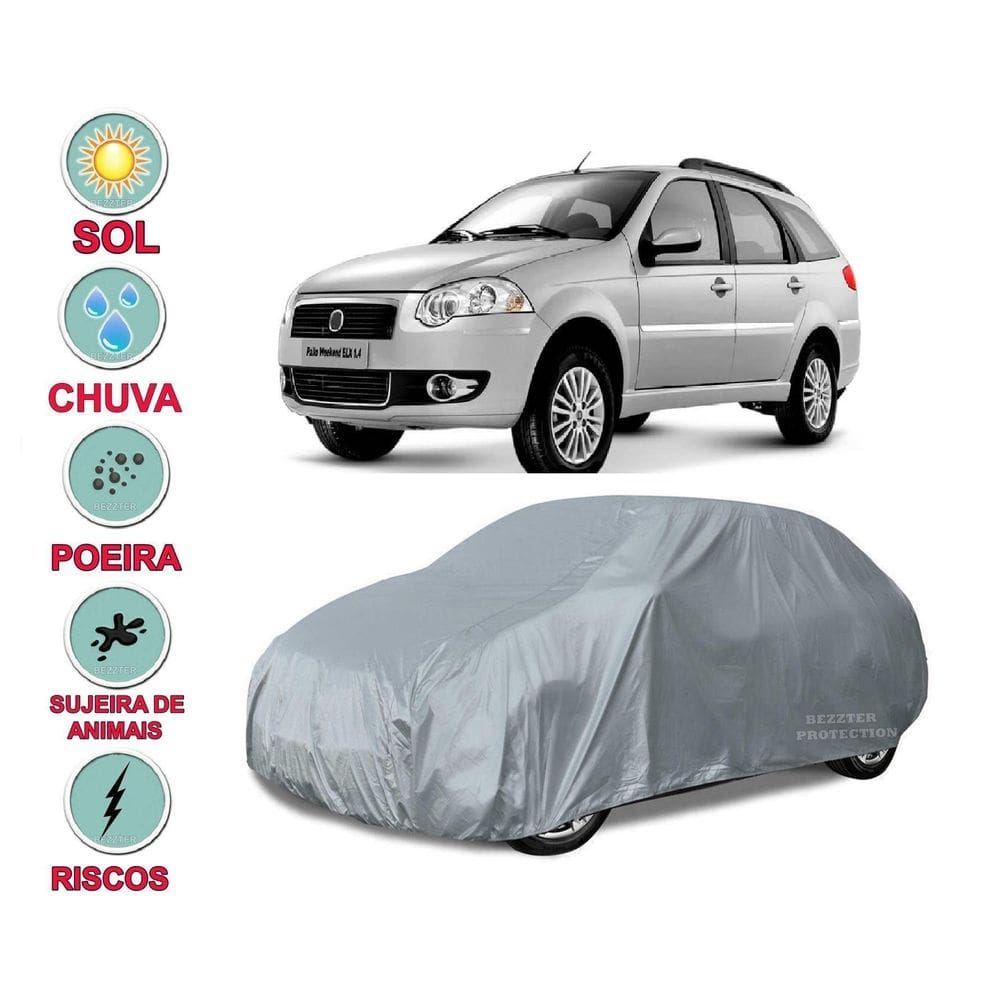Capa Cobrir Carro Palio Weekend Impermeável Proteção Bezzter