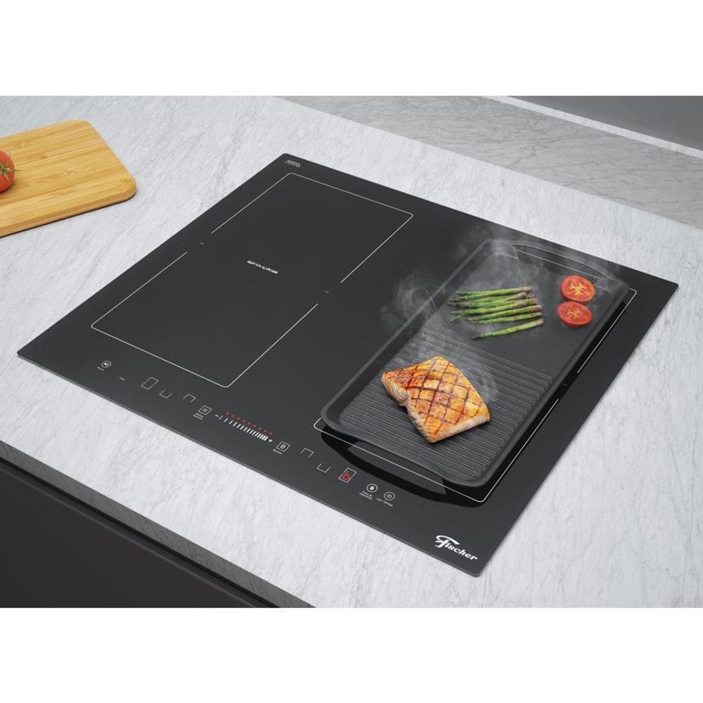 Fogão Cooktop Fischer 4Q Smartzone Indução Vitrocerâmica
