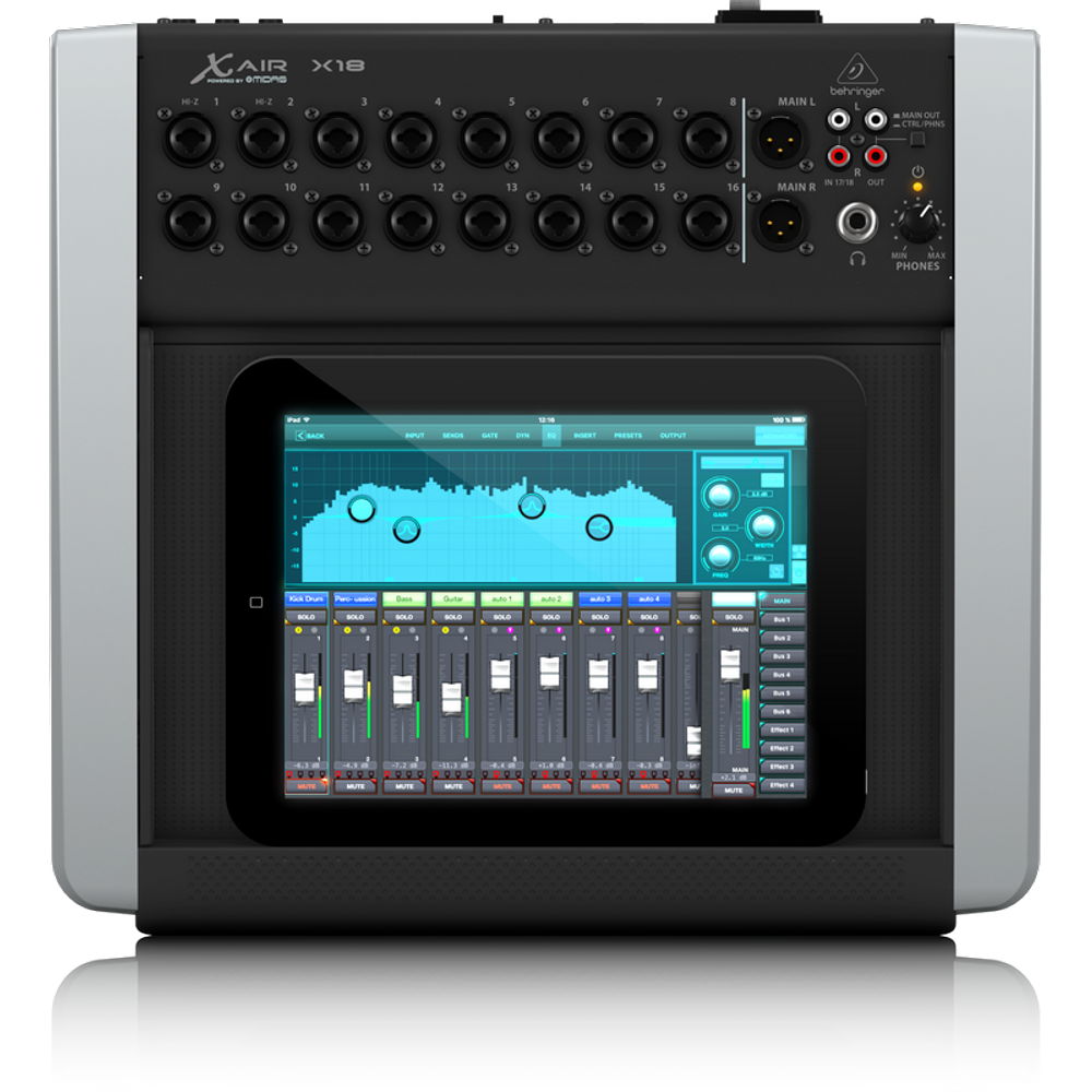 Mesa De Som Digital Behringer X Air X18 Mixer 18 Canais