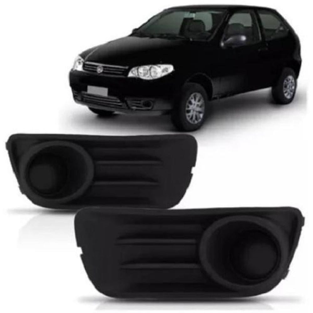 Moldura Grade Farol Milha Palio Economy 2016 Pto