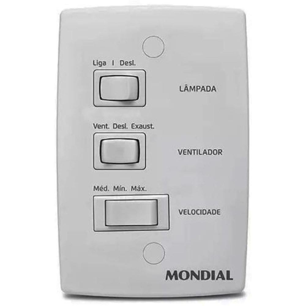 Chave Controle Ventilador De Teto Vte-01/Vte-03 Mondial 220V
