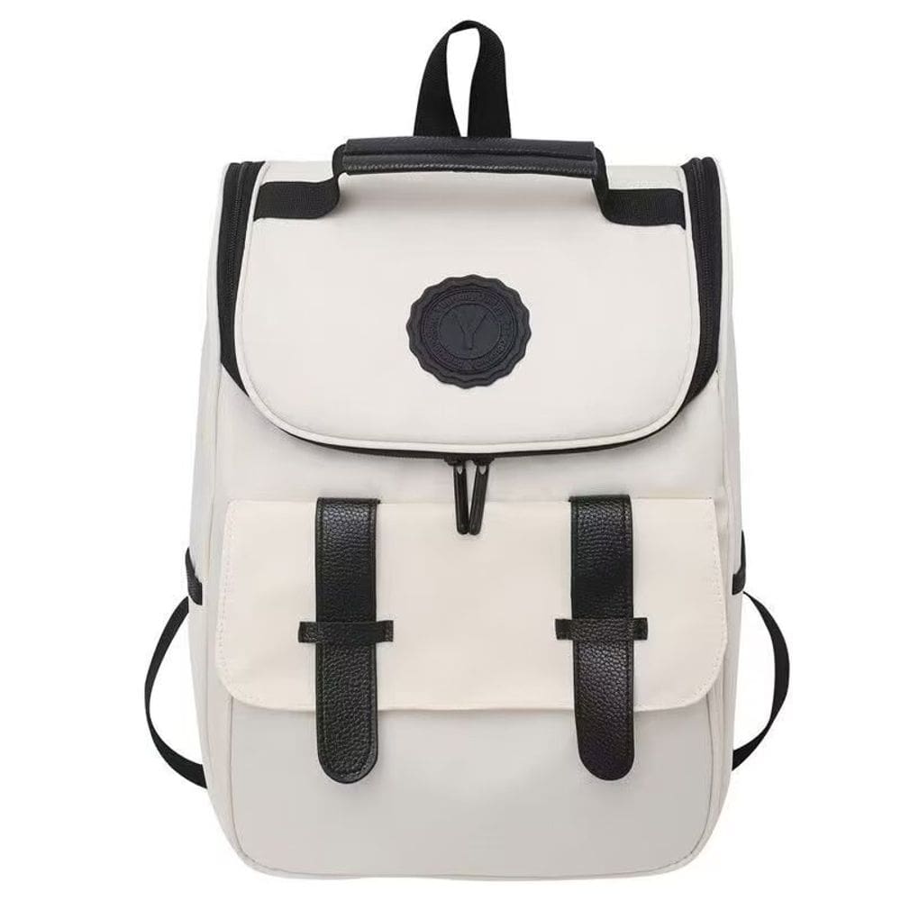 Mochila Sanmu Elementary School em couro PU impermeável