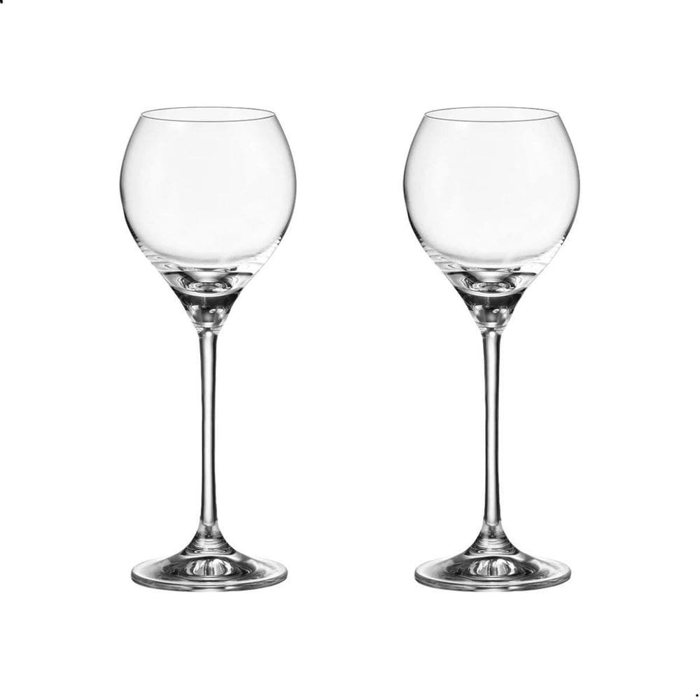 Taça Cristal Bohemia Vinho Branco 240 Ml Carduelis 2 Peças