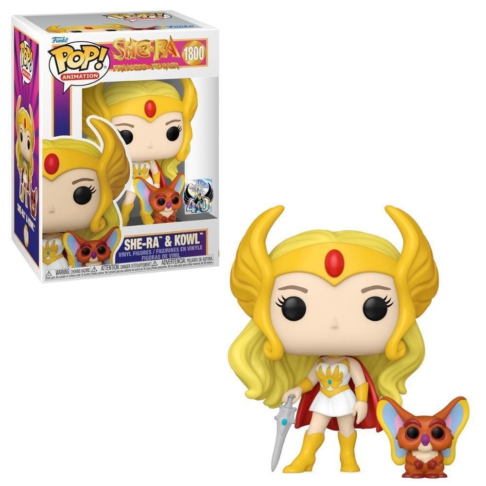 Boneco Funko Pop &Buddy She-Ra 40 Anos - She-Ra E Corujito