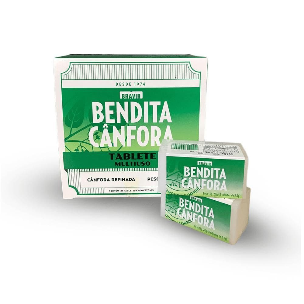 Bendita Cânfora Tablete Estojo 28G Display Com 16