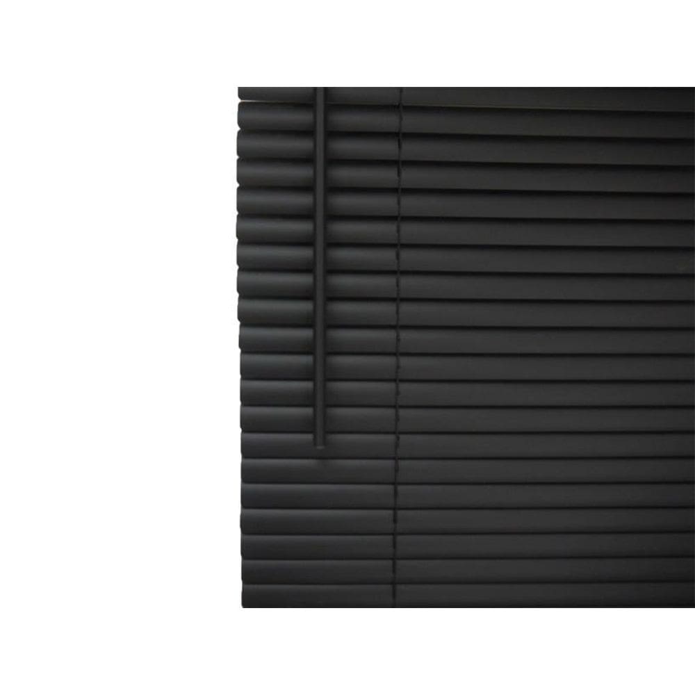 Persiana Horizontal Pvc Preta 60  L  X 80  A  Cortina