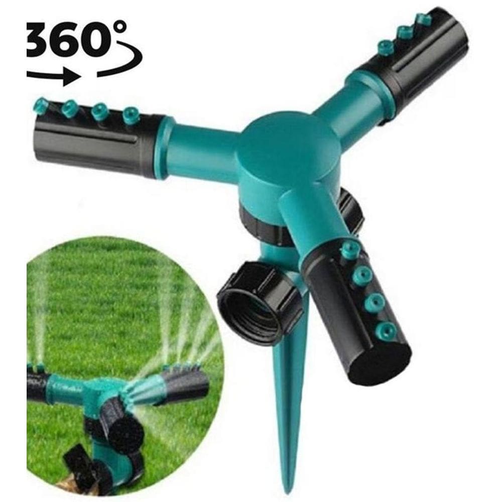 Irrigador Giratório 360 Automático Aspersor Potente 5X Pcs