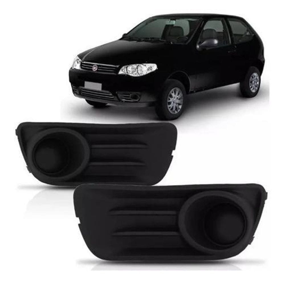 Par Moldura Grade Farol Milha Palio Way Economy 20