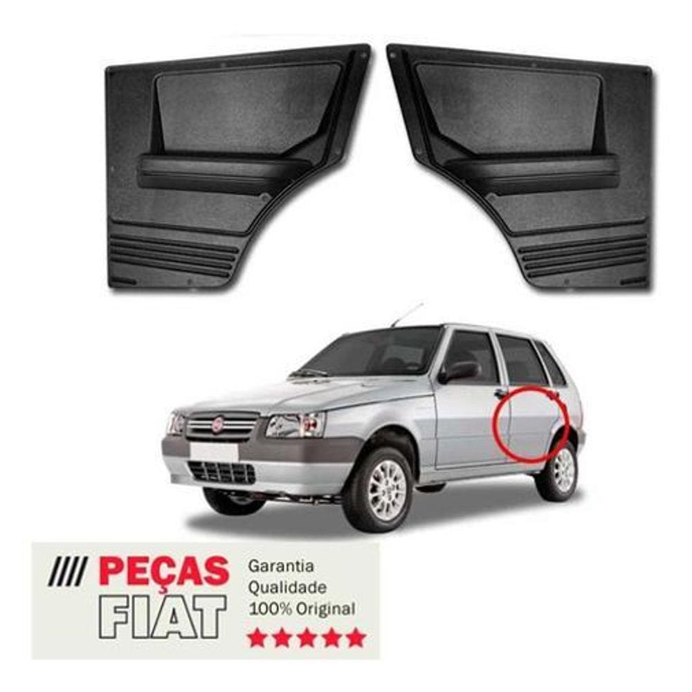 Par Forros Da Porta Traseira Fiat Uno 1985-2013