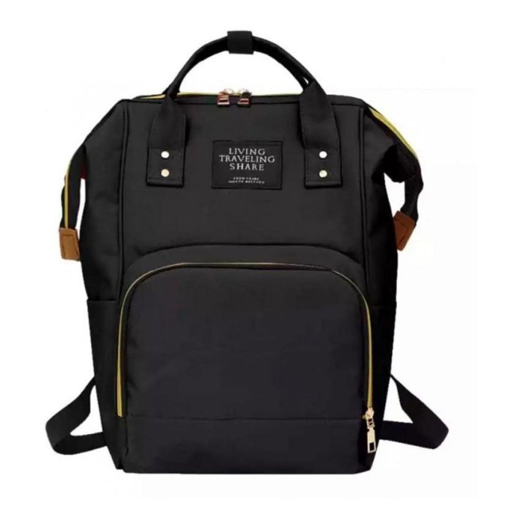 Mochila Bolsa Saída Maternidade Multifunção Termica Preta