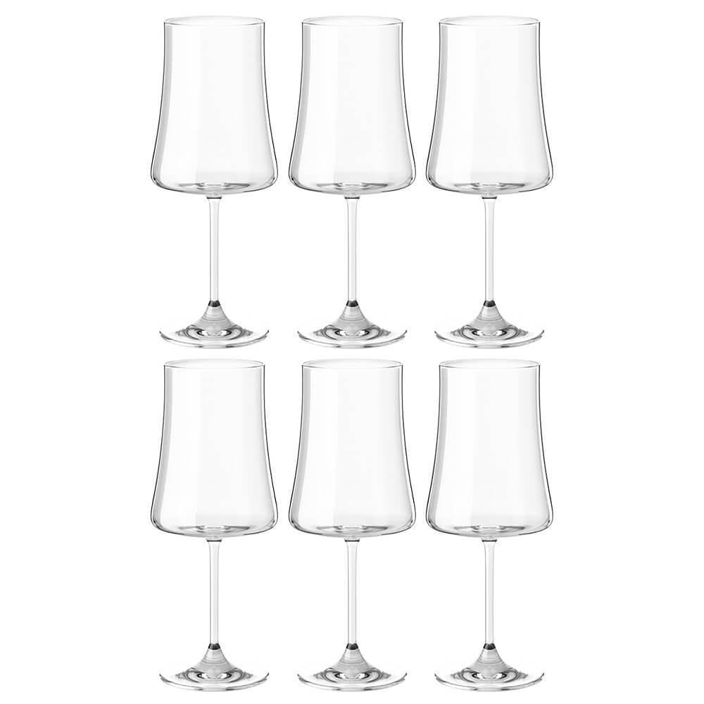 Taças Vinho E Água Cristal 460Ml Titânio Pleasure 6 Peças