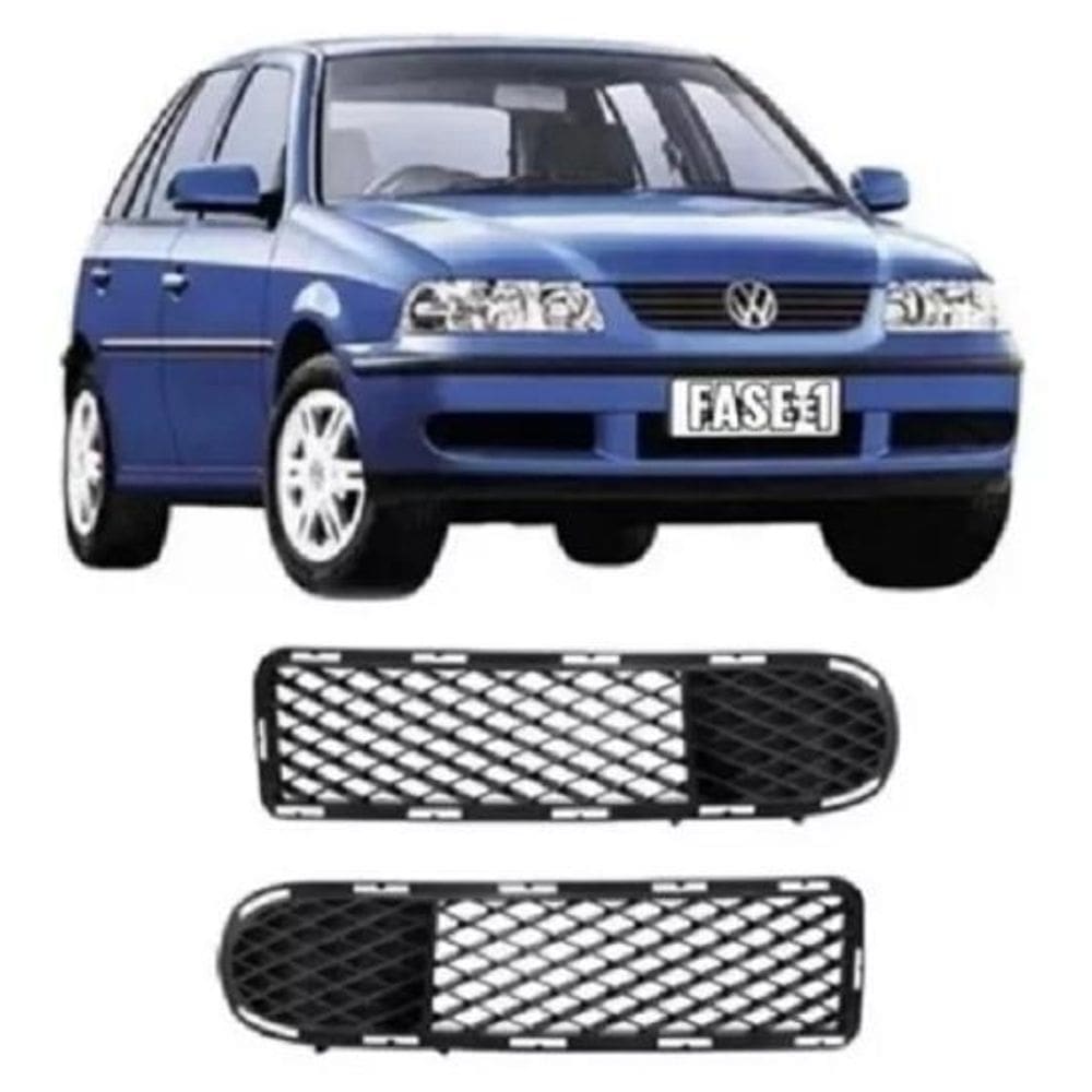 Moldura Grade + Manopla Bola Câmbio Gol Parati Saveiro G3