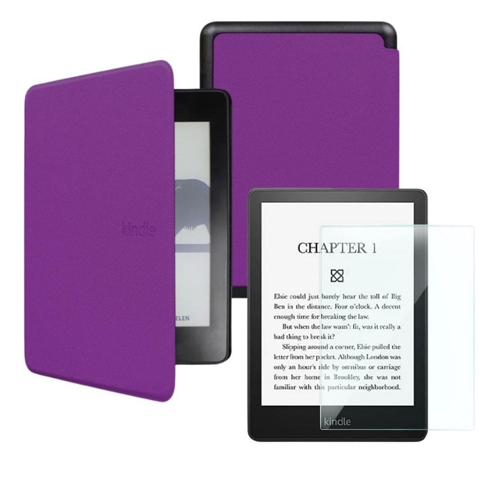 Capa Para Kindle 11 Geração Interior De Camurça + Película
