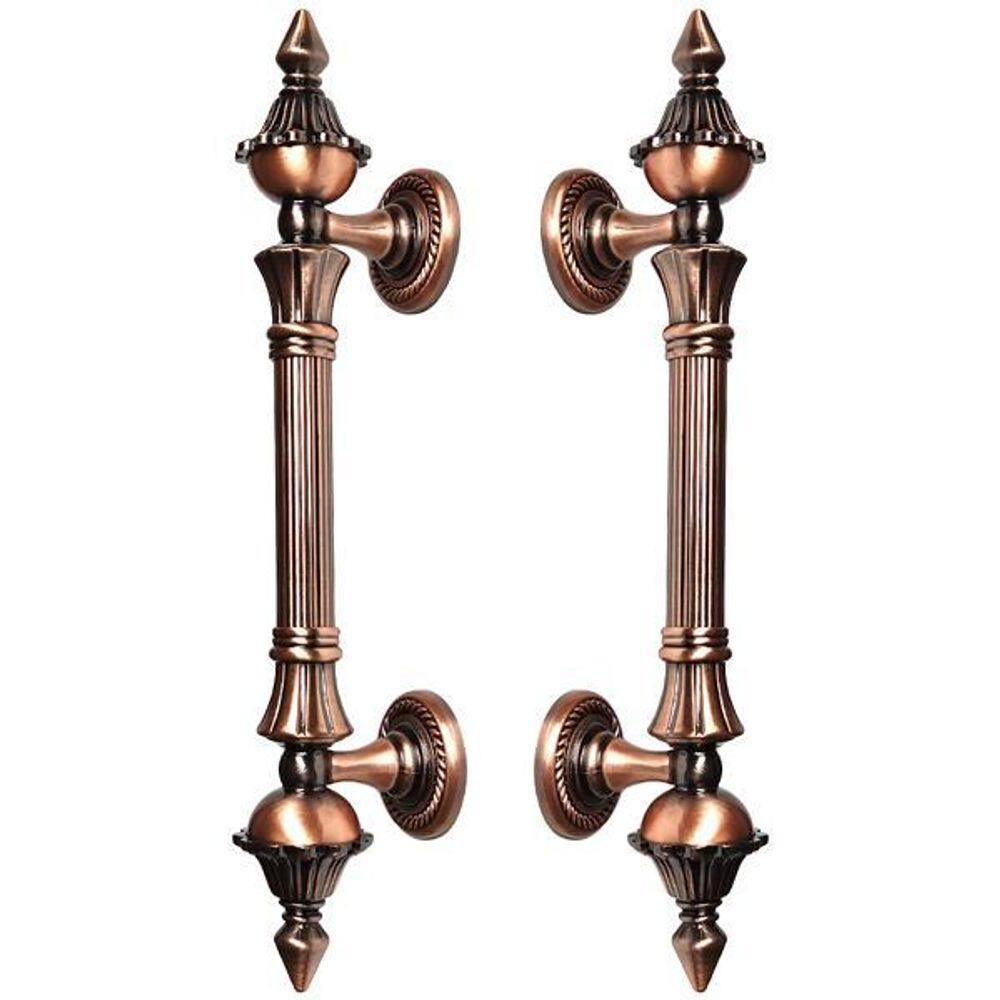 Puxador Duplo Porta Classic 260mm Cobre Máxima Metais
