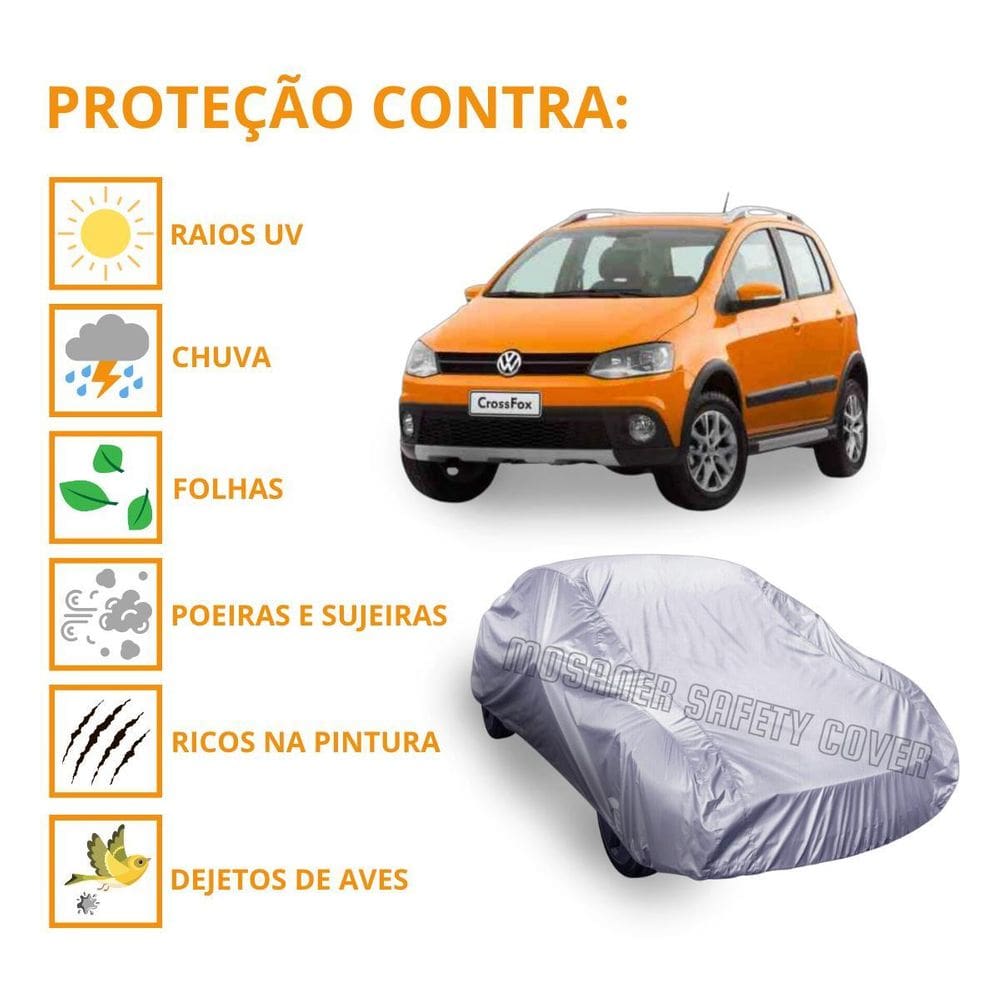 Capa Cobrir Carro Cross Fox Protege Qualidade Impermeável