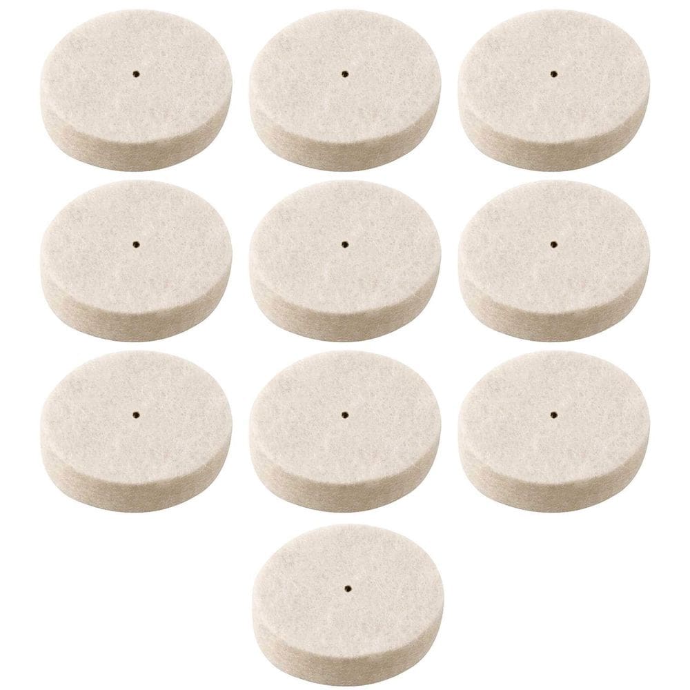 Kit 10 Discos De Feltro 25Mm Para Polimento Micro Retíficas