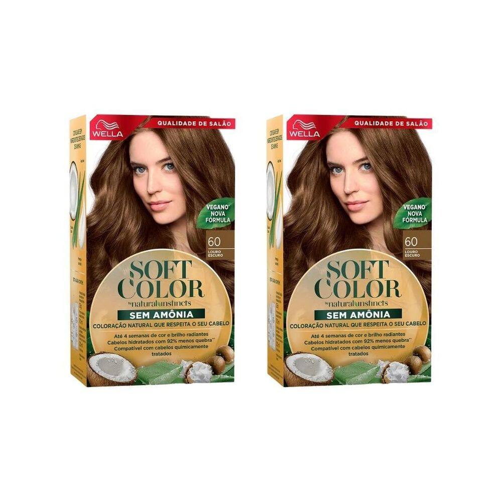 Coloraçao Soft Color 60 Louro Escuro - Kit C/2Un