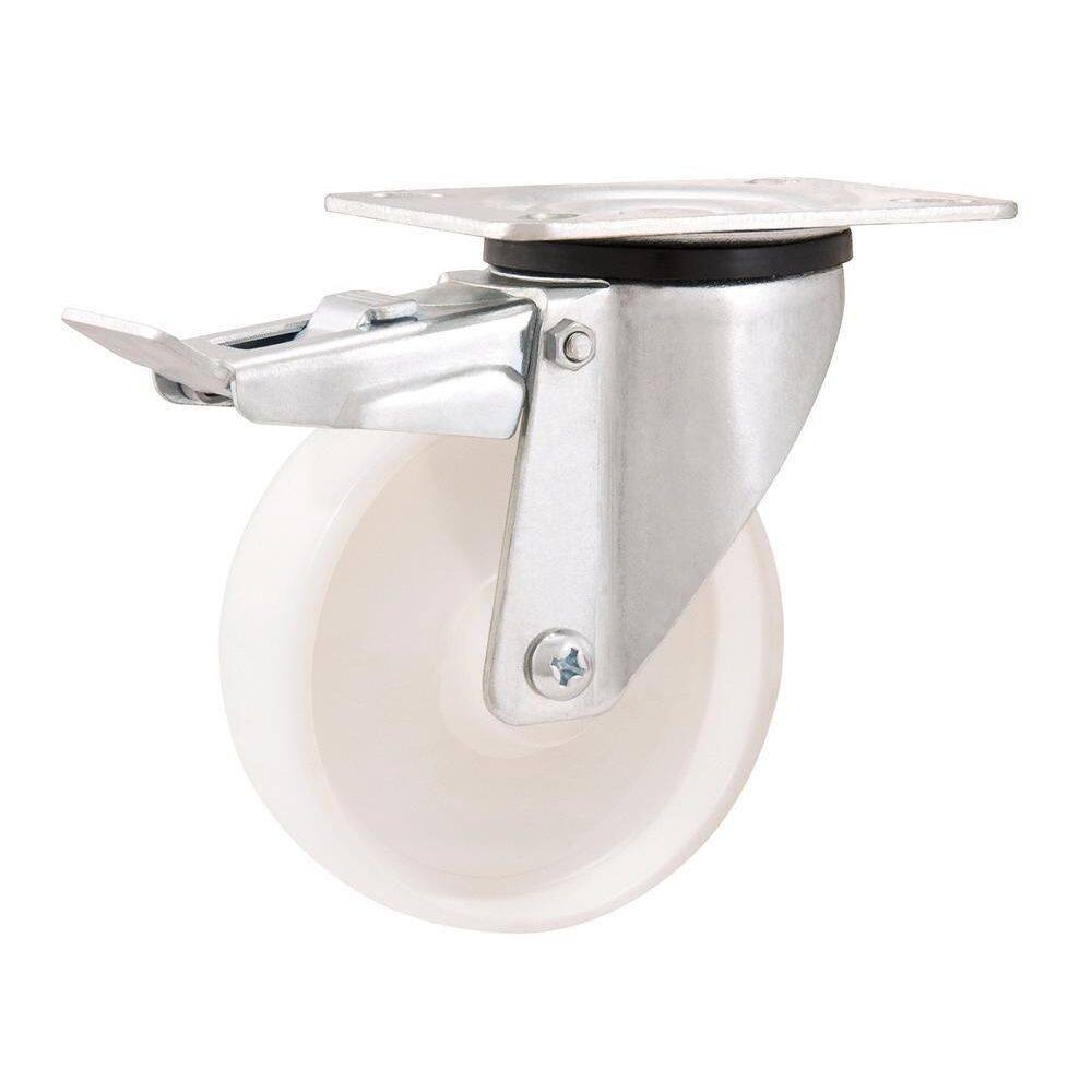 Rodizio Giratório Com Freio 4 Média 100Kg Nylon Gf604 Vonder
