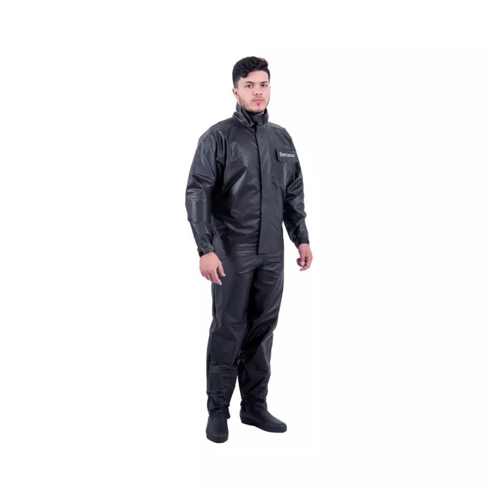 Capa de Chuva Motoqueiro Masculina Serrana Protercapas Tamanho P