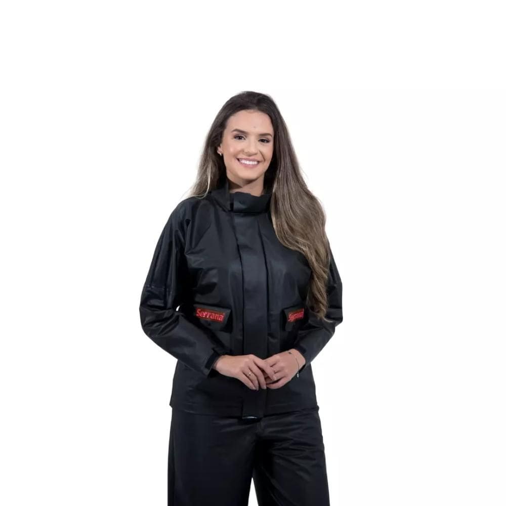 Capa de Chuva Motoqueiro Feminina Serrana Protercapas Tamanho M