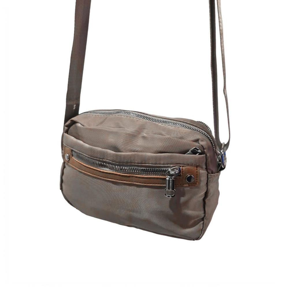 Bolsa Transversal Retangular Alça Ajustável Cor: Cinza