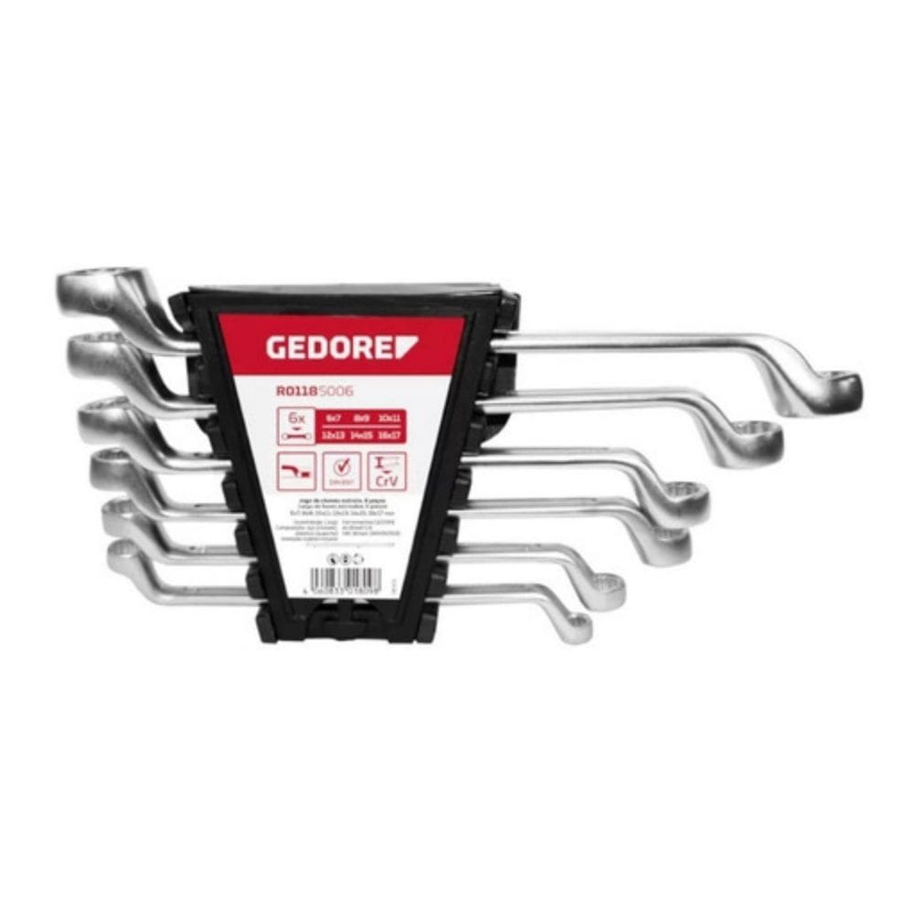 Jogo De Chaves Estria 6 A 17Mm Gedore Red R01185006 6 Peças