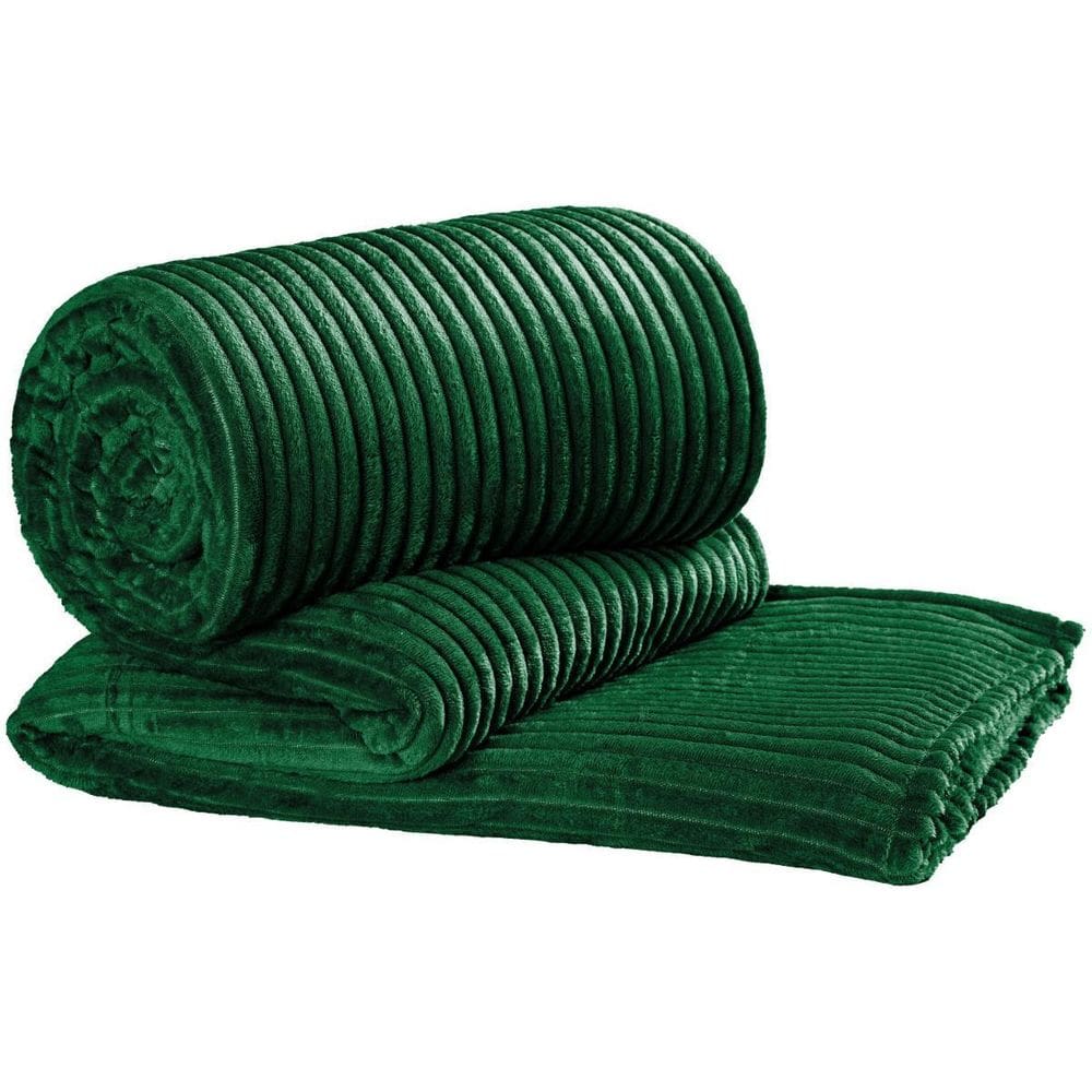 Cobertor Grosso Queen Manta Canelada Soft Antialergica Luxo