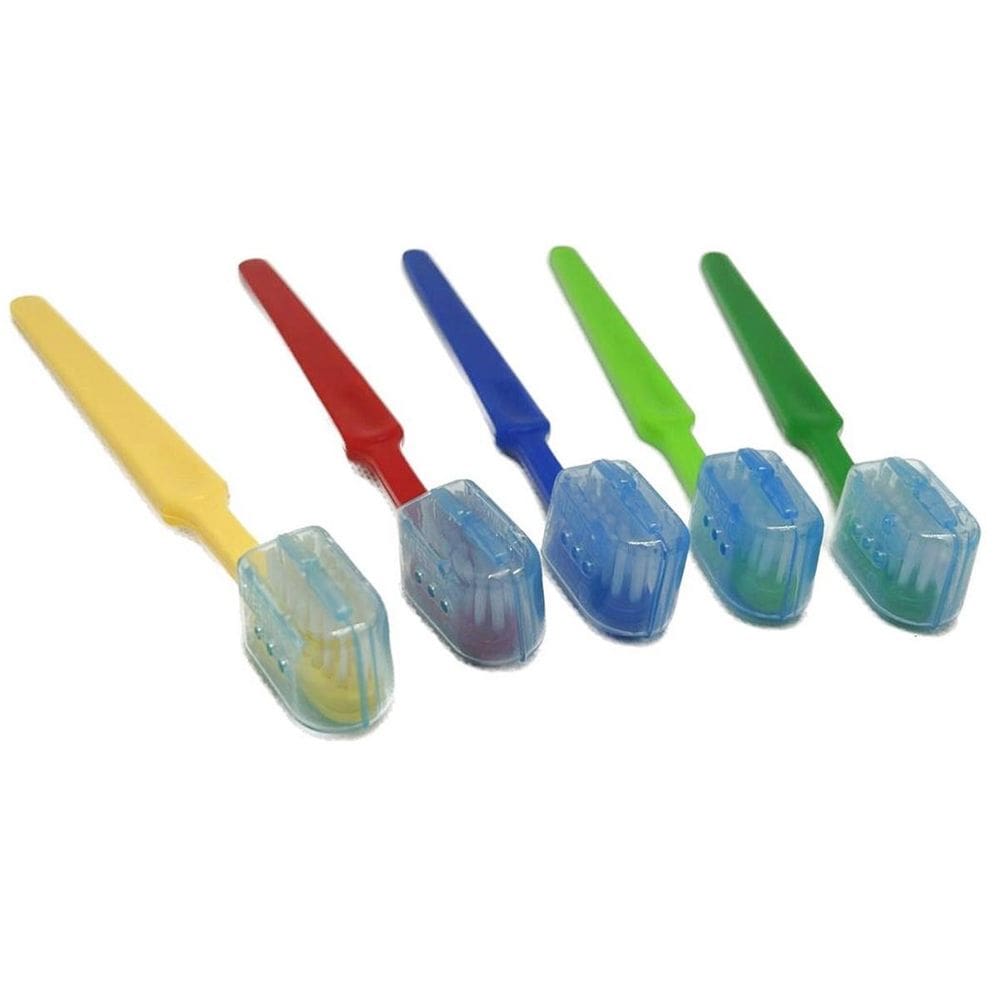 Kit 50 Escovas De Dente Infantil Macia Protetor De Cerdas