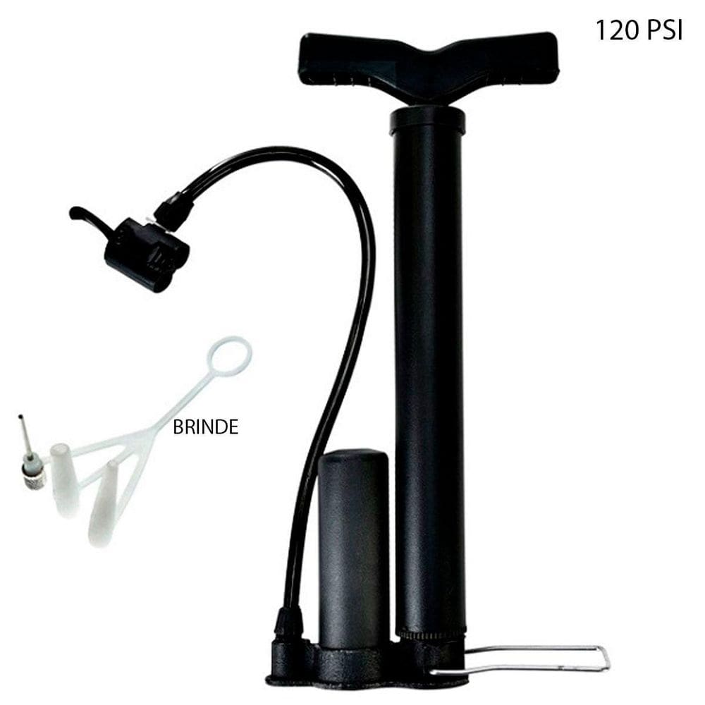 Bomba De Ar Manual Encher Pneus Carro Moto Bicicleta 120Psi