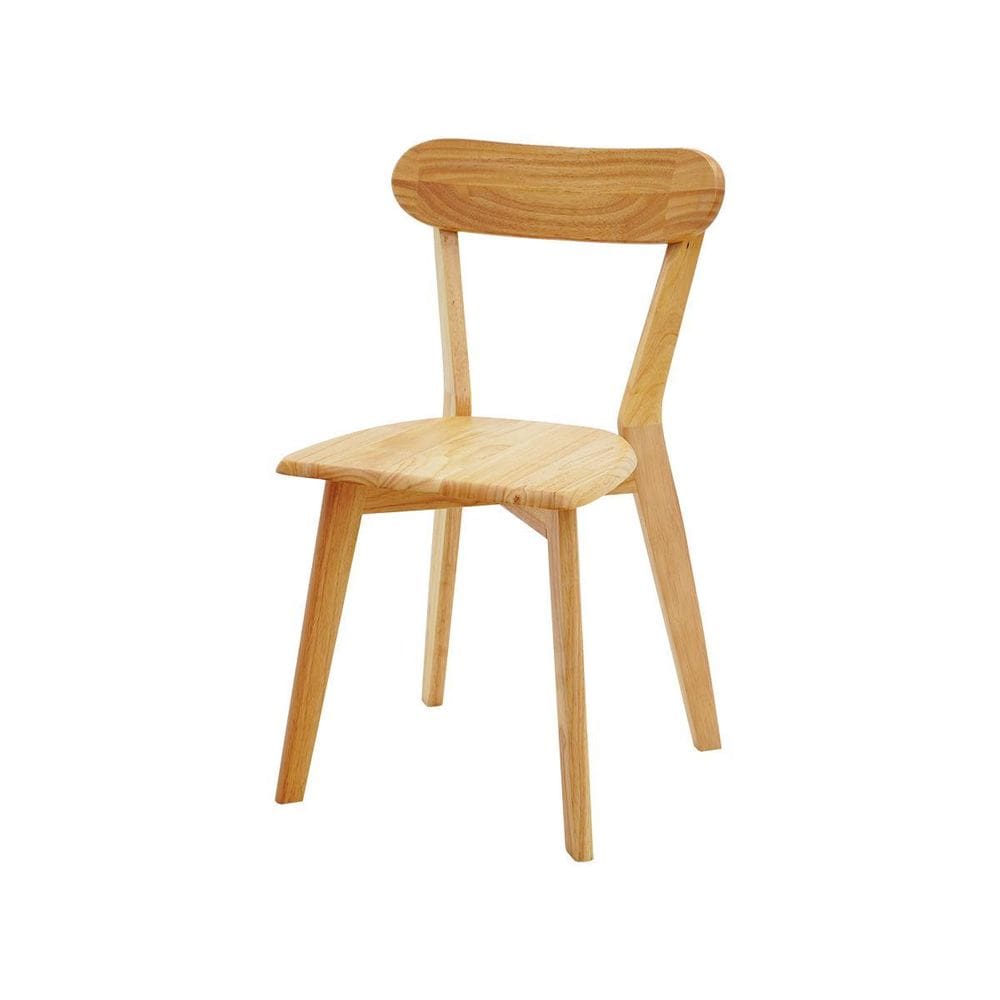 Cadeira De Jantar Em Madeira Maciça Resistente Natural