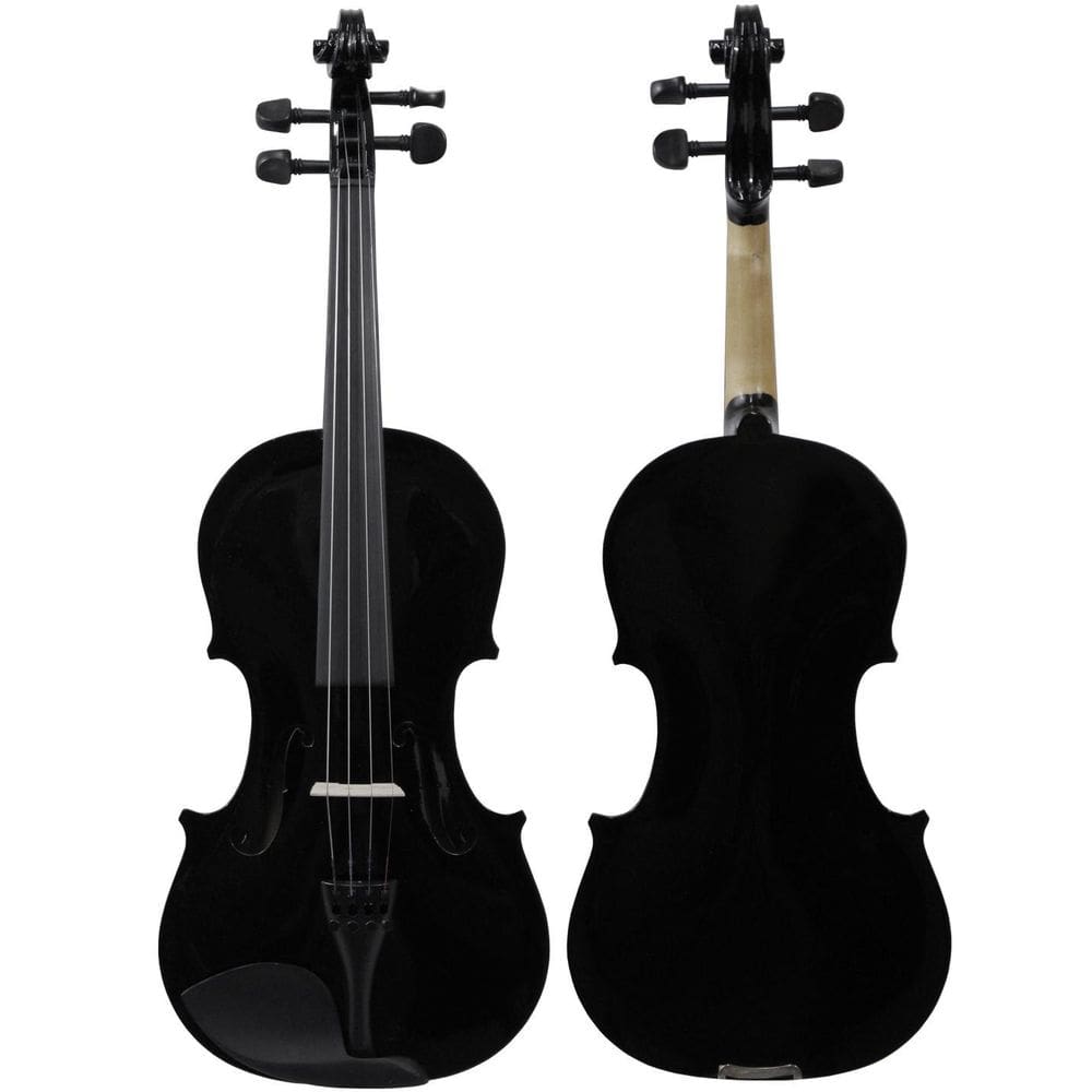 Violino Iniciante Preto 4/4 Completo Madeira Laminada