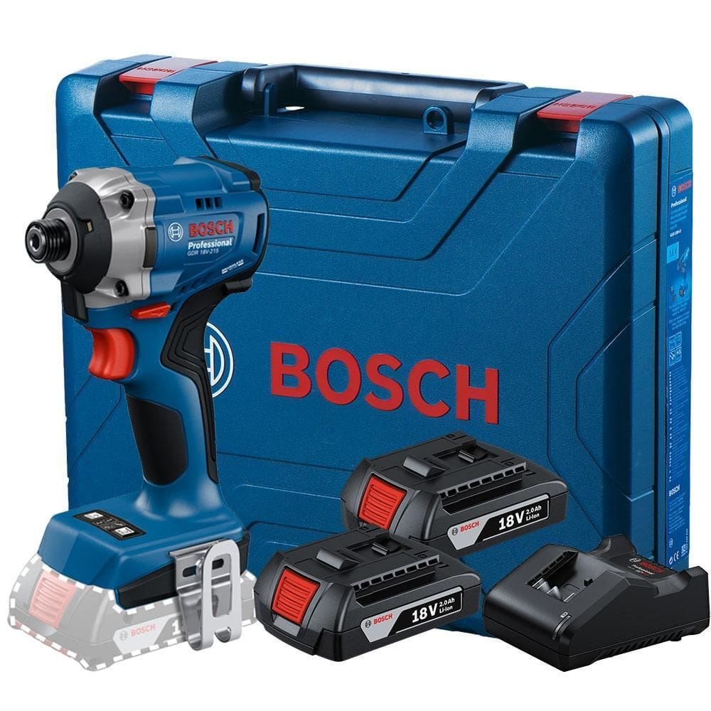 Parafusadeira Impacto 1/4Pol 18V 2 Bateria Gdr18V-215 Bosch