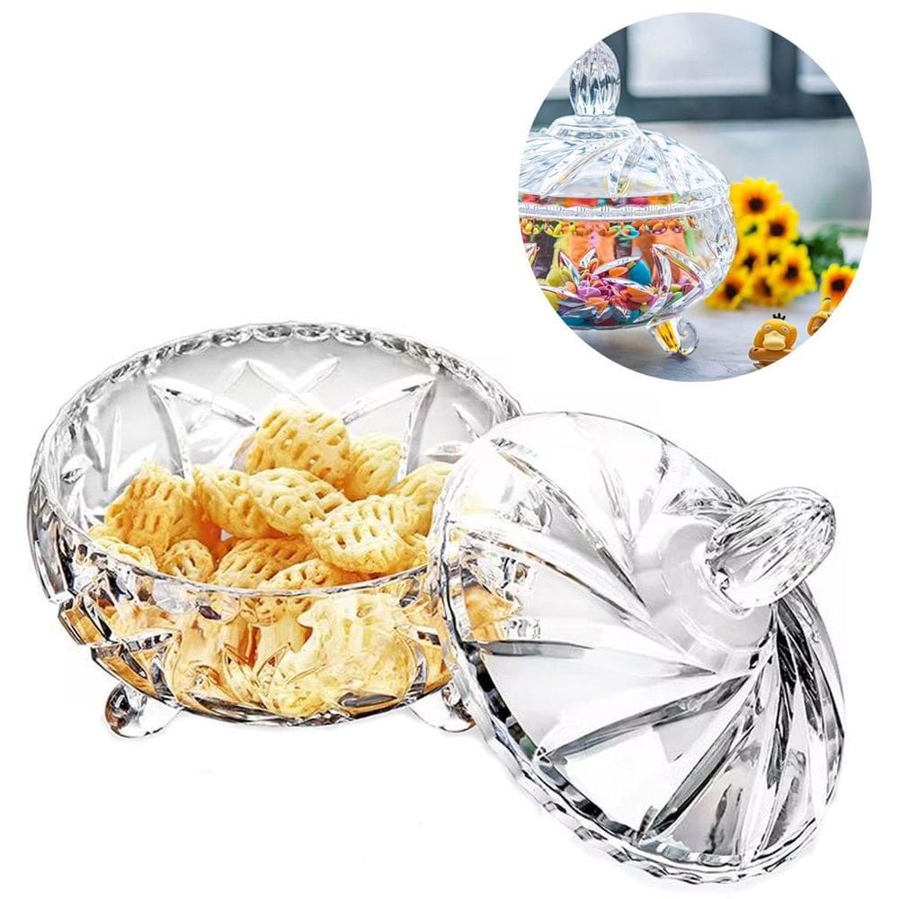 Potiche Decorativo De Cristal Balairo Bomboniere Grande 14Cm