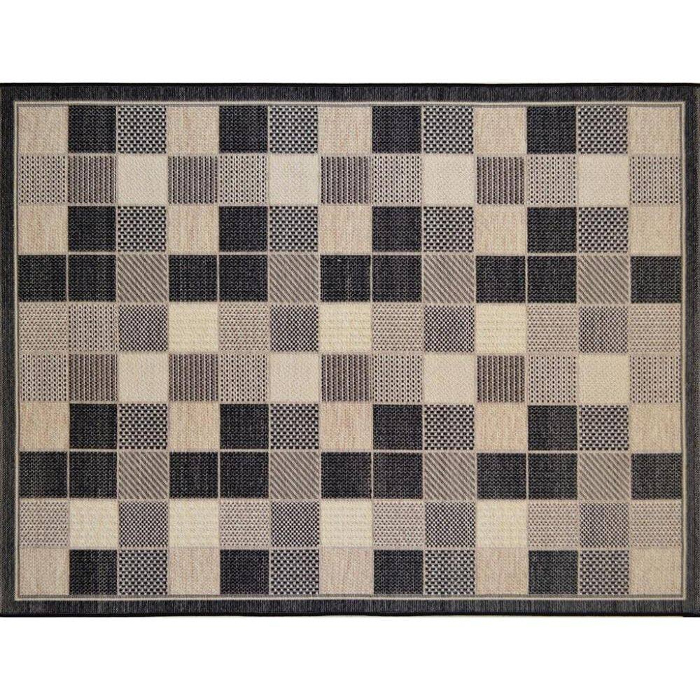 Tapete Para Quarto Natural Look Tabuleiro-B 100X150 Cm