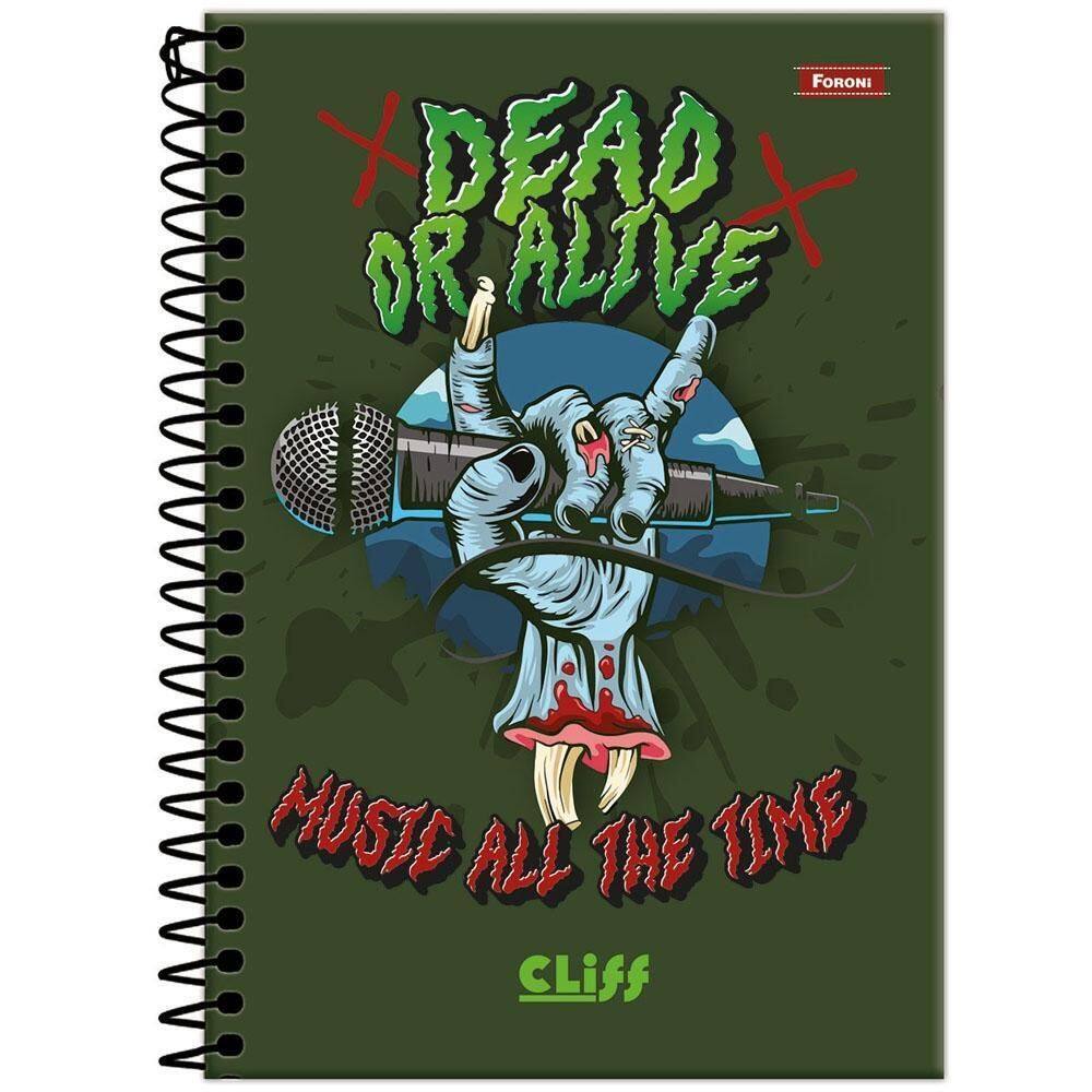 Caderno 1/4 Esp 160Fls Cliff Masculino Dead Or Alive Foroni
