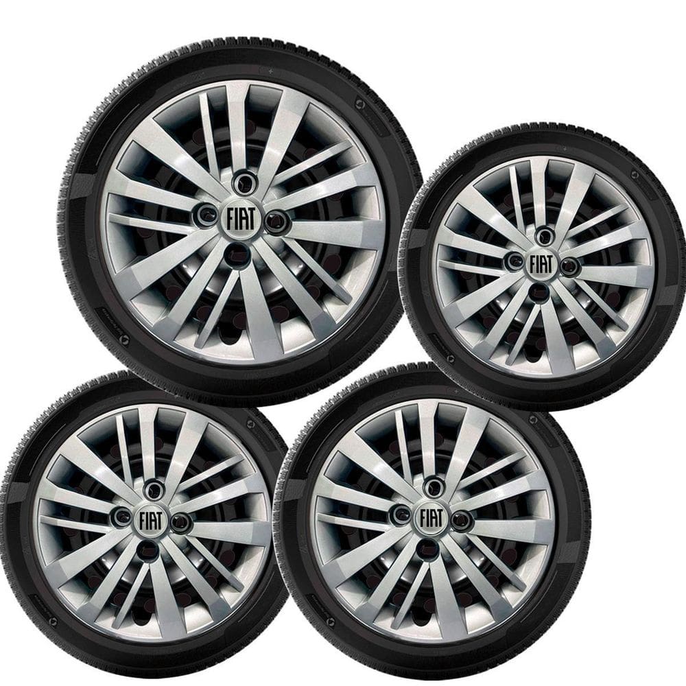 4X Calota Fiat Palio Siena Novo Uno Argo Cronos Aro 14